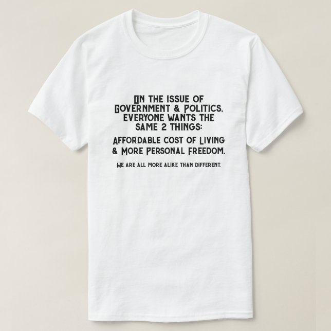 Government & Politics T-Shirt (Design Front)