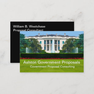Government Proposal Consulting Business Card