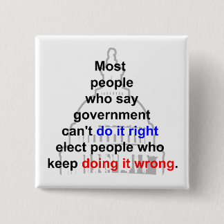 Government Right Wrong Button