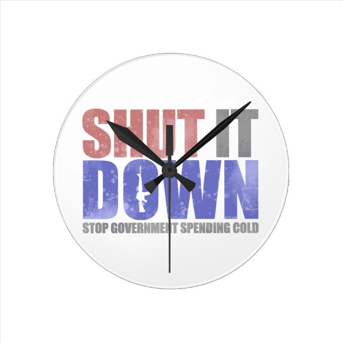 Government Shutdown   Shut It Down Clock