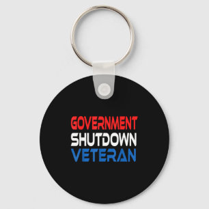 Government Shutdown Veteran Keychain