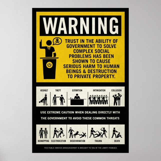 Government Warning Poster (Front)