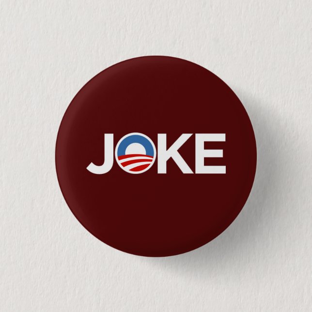 Governments a Joke (Burgundy) Button (Front)