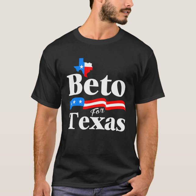 Governor Beto For Texas Map T-Shirt (Front)