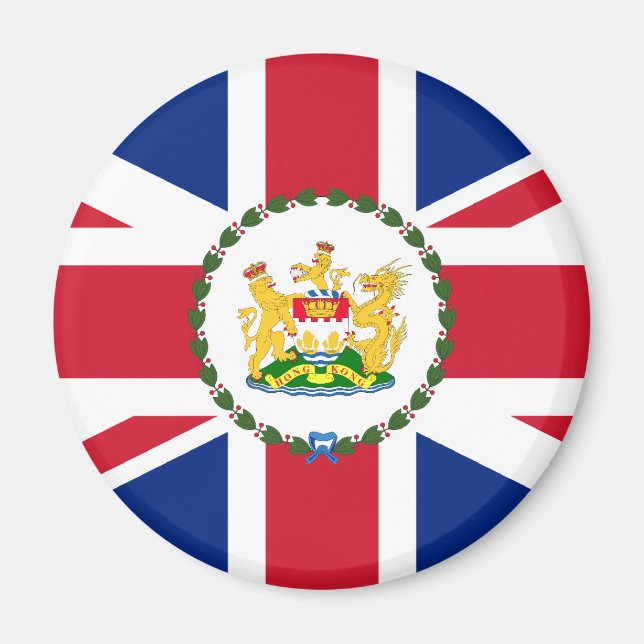 Governor Of Hong Kong, China flag Magnet (Front)