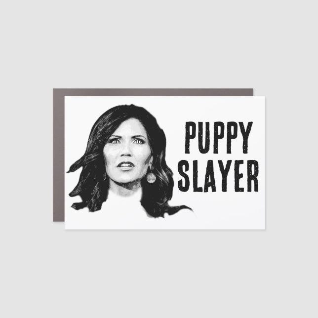 Governor Puppy Slayer Car Magnet (Front)