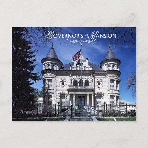 Governors Mansion Salt Lake City Utah Postcard