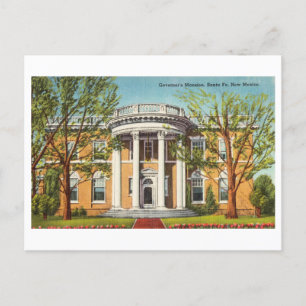 Governor's Mansion, Santa Fe, New Mexico, Vintage Postcard