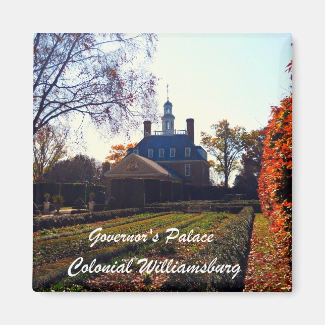 Governor's Palace, Colonial Williamsburg Magnet (Front)