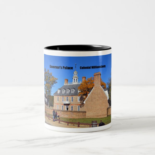 Governor's Palace, Colonial Williamsburg Two-Tone Coffee Mug (Center)