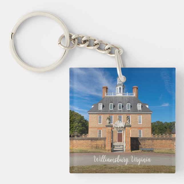 Governors Palace in Williamsburg VA Keychain (Front)
