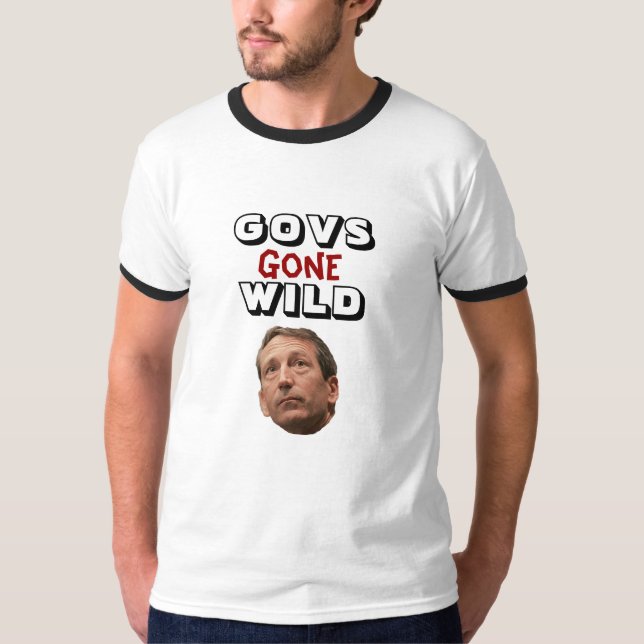 Govs Gone Wild: Mark Sanford T-Shirt (Front)