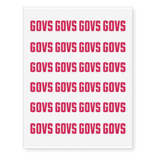 GOVS TEMPORARY TATTOOS
