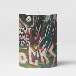 GOVT BANS DREADLOCKS PILLAR CANDLE