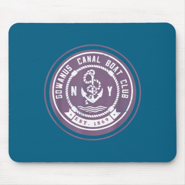 Gowanus C Boat Club Funny Brooklyn New York So  Mouse Pad (Front)