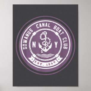 Gowanus C Boat Club Funny Brooklyn New York So  Poster