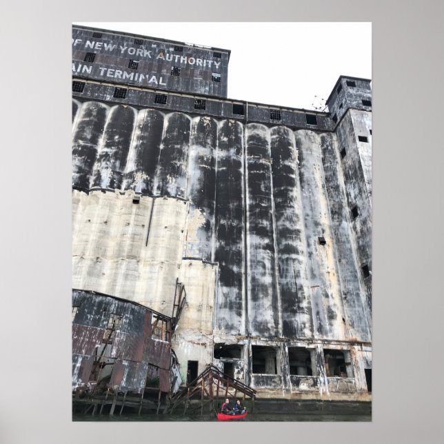 Gowanus Canoe at Grain Terminal Poster (Front)