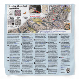 Gowanus SuperFUNd Bandanna Travel Map