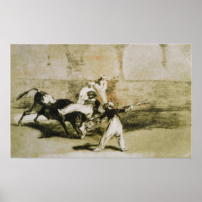Goya - A Moor Caught By The Bull Poster (Front)