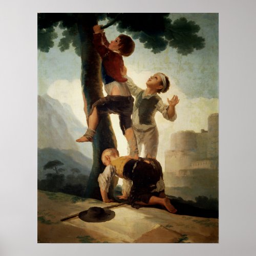 Goya _ Boys Climbing Tree 1791 Poster
