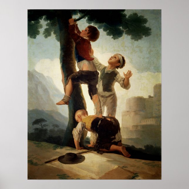 Goya - Boys Climbing Tree 1791 Poster (Front)