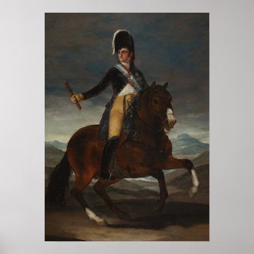 Goya _ Conscious Portrait Of King Fernando VII Poster