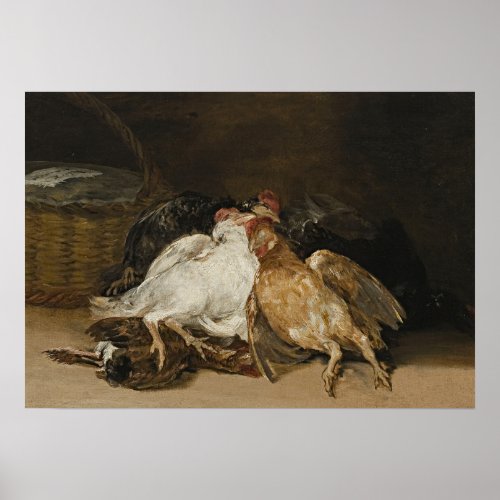 Goya _ Dead Bird 1808 Poster