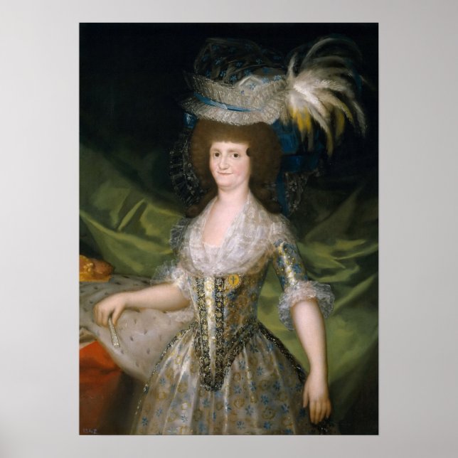 Goya - Maria Louise Of Parma Queen Of Spain 1790 Poster (Front)