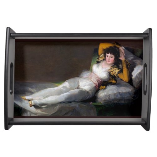 Goya Painting _ Clothed Maja _ La Maja Vestida Serving Tray