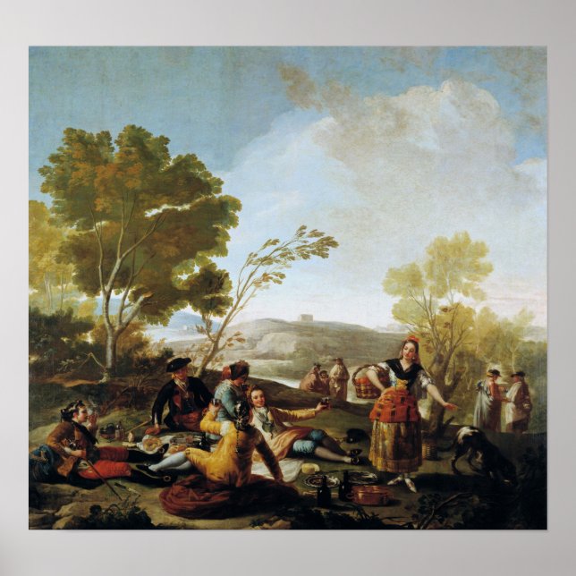 Goya - Picnic On Banks Of Manzanares 1776 Poster (Front)