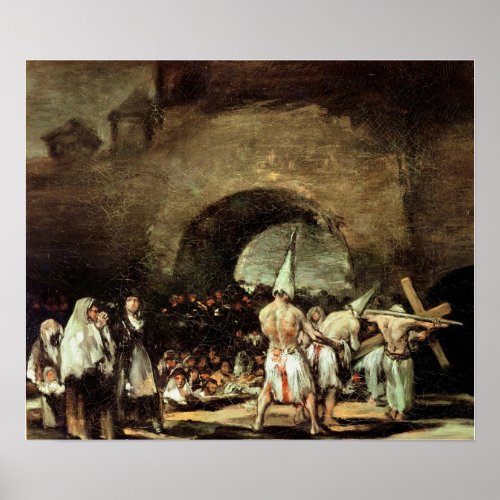 Goya _ Procession Of Flagellants Beatings 1813 Poster