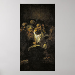 Goya - Reading Or Politics 1821 Poster