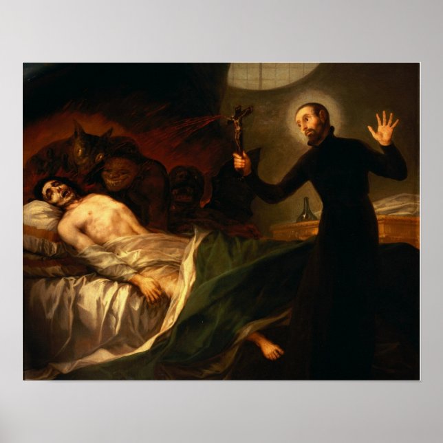 Goya - Sv. Francis Borgia Helps Dying 1788 Poster (Front)