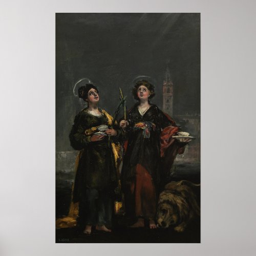 Goya _ Sv Husta and St Rufina 1817 Poster