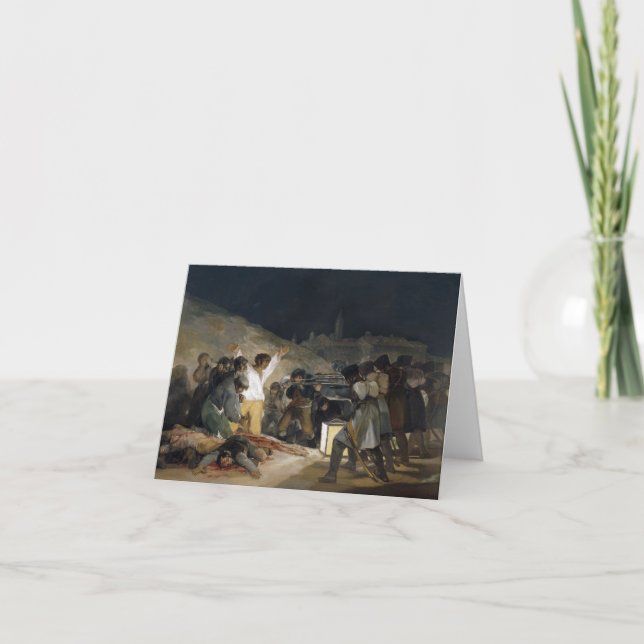 Goya Third of May Note Card (Front)