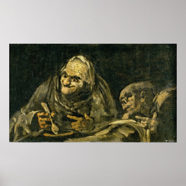 Goya - Two Old Men At Meal 1821 Poster (Front)