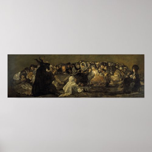 Goya _ Witches Sabbath Great He_Goat 1823 Poster