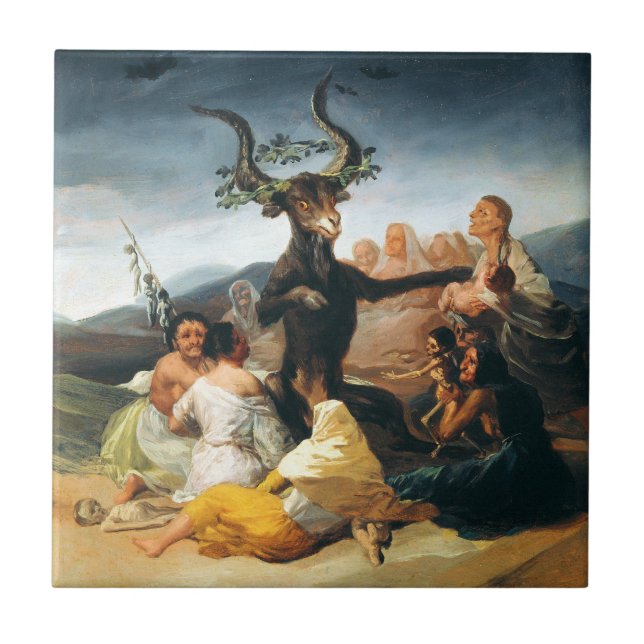 Goya Witches Sabbath Tile (Front)