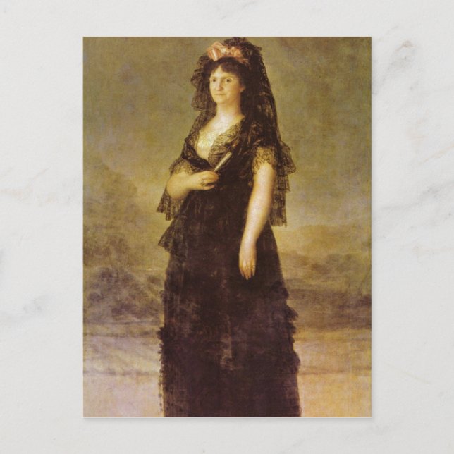 Goya y Lucientes, Francisco de Portrait of the Que Postcard (Front)