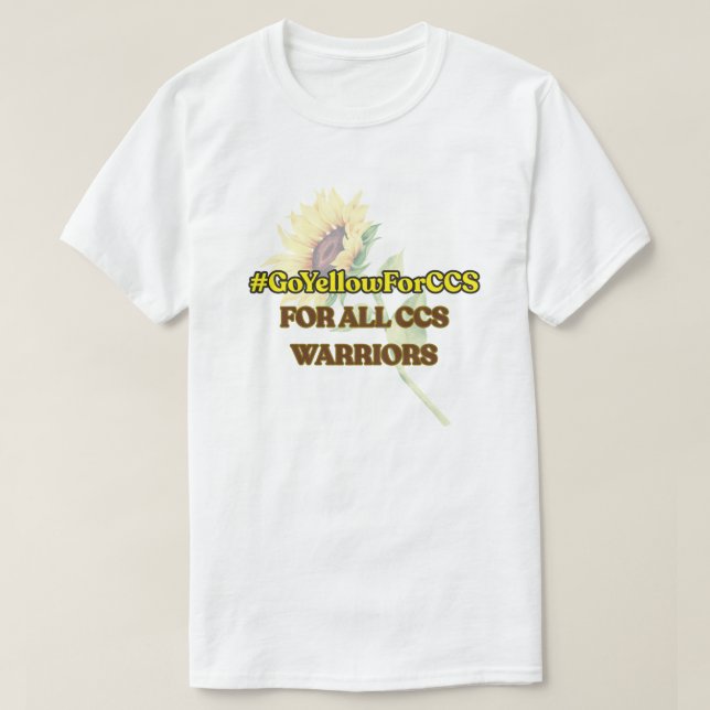 #GoYellowForCCS - All CCS Warriors Tshirt (Design Front)