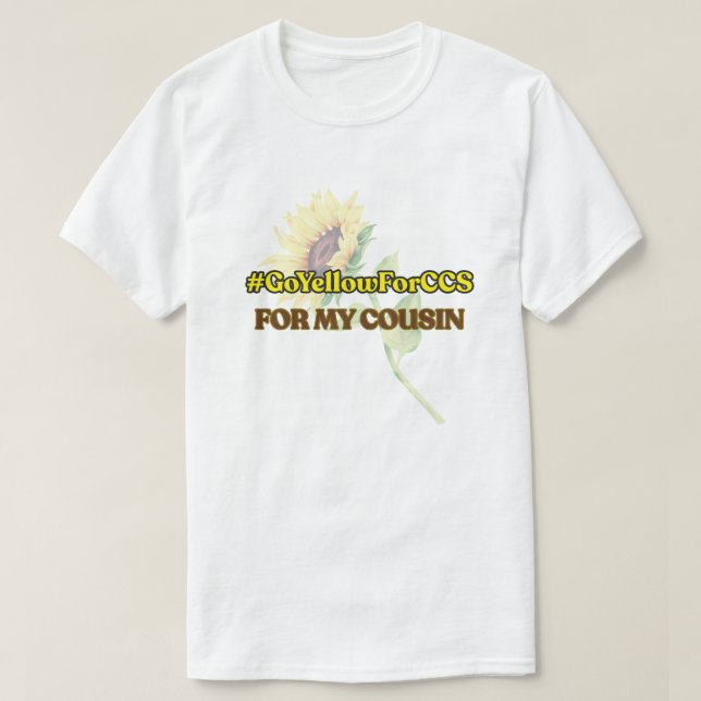 #GoYellowForCCS - Cousin Tshirt (Design Front)