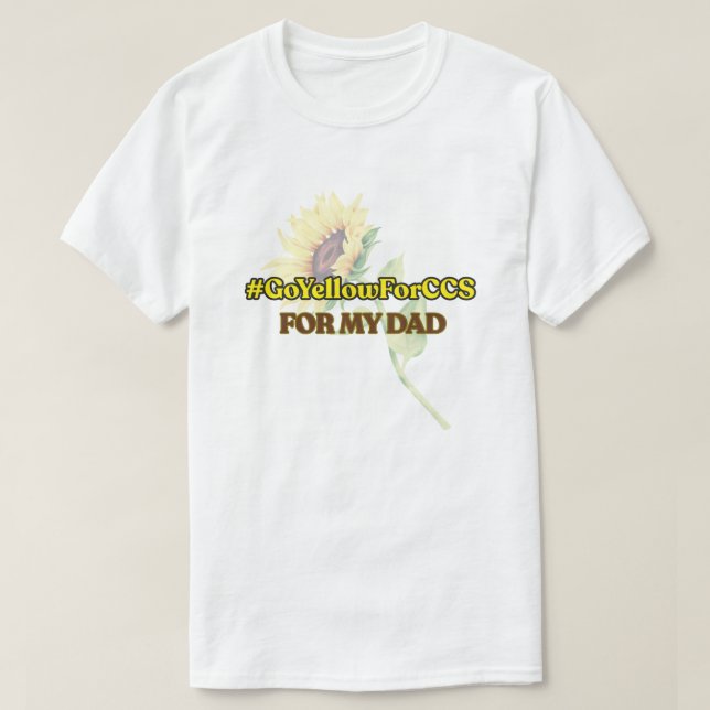 #GoYellowForCCS - Dad Tshirt (Design Front)