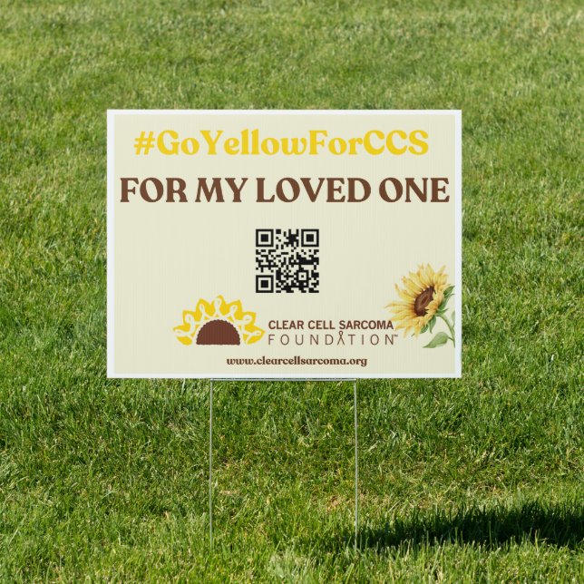#GoYellowForCCS - Loved One Yard Sign (Insitu)