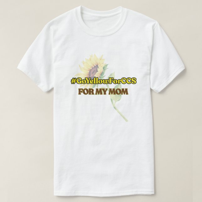 #GoYellowForCCS - Mom Tshirt (Design Front)