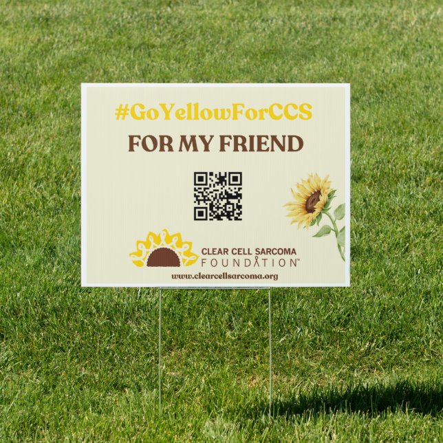 #GoYellowForCSS - Friend Yard Sign (Insitu)