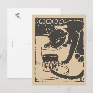 Goyō’s Beer Cat: "I Am a Cat" Original  Edition Postcard