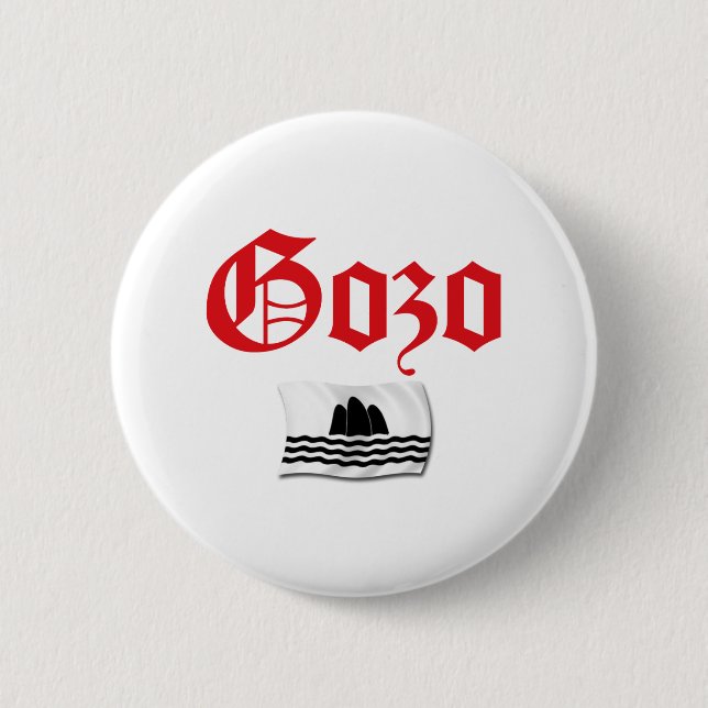 Gozo Flag Button (Front)