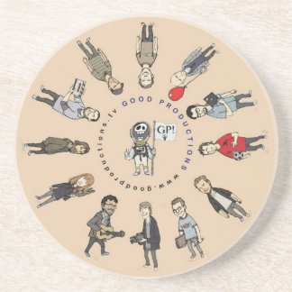 GP Drink Coaster - Tan