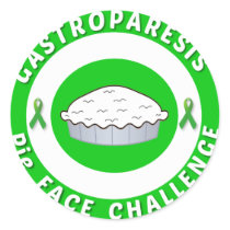 GP Pie Face Challenge Logo Stickers