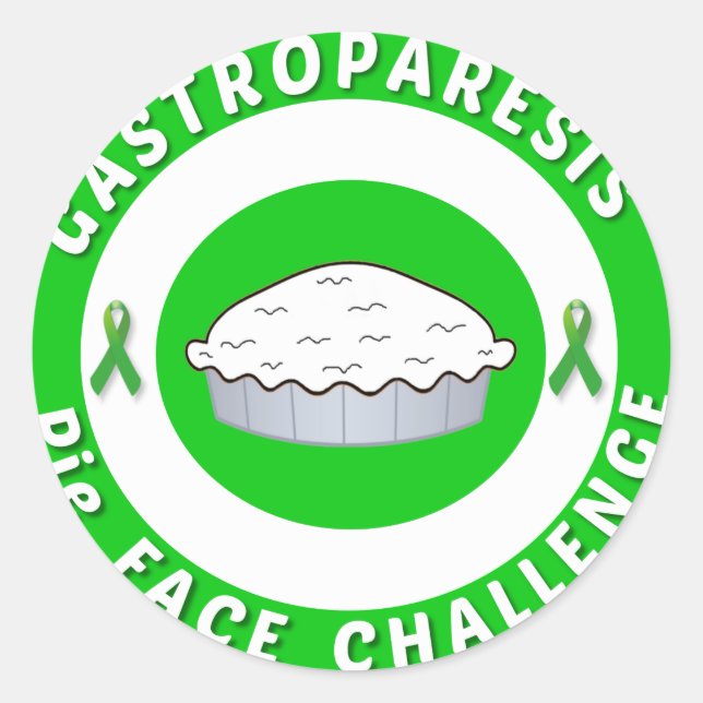 GP Pie Face Challenge Logo Stickers  (Front)
